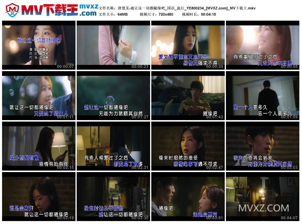 唐慧美-就让这一切都随缘吧_国语_流行_YE800234